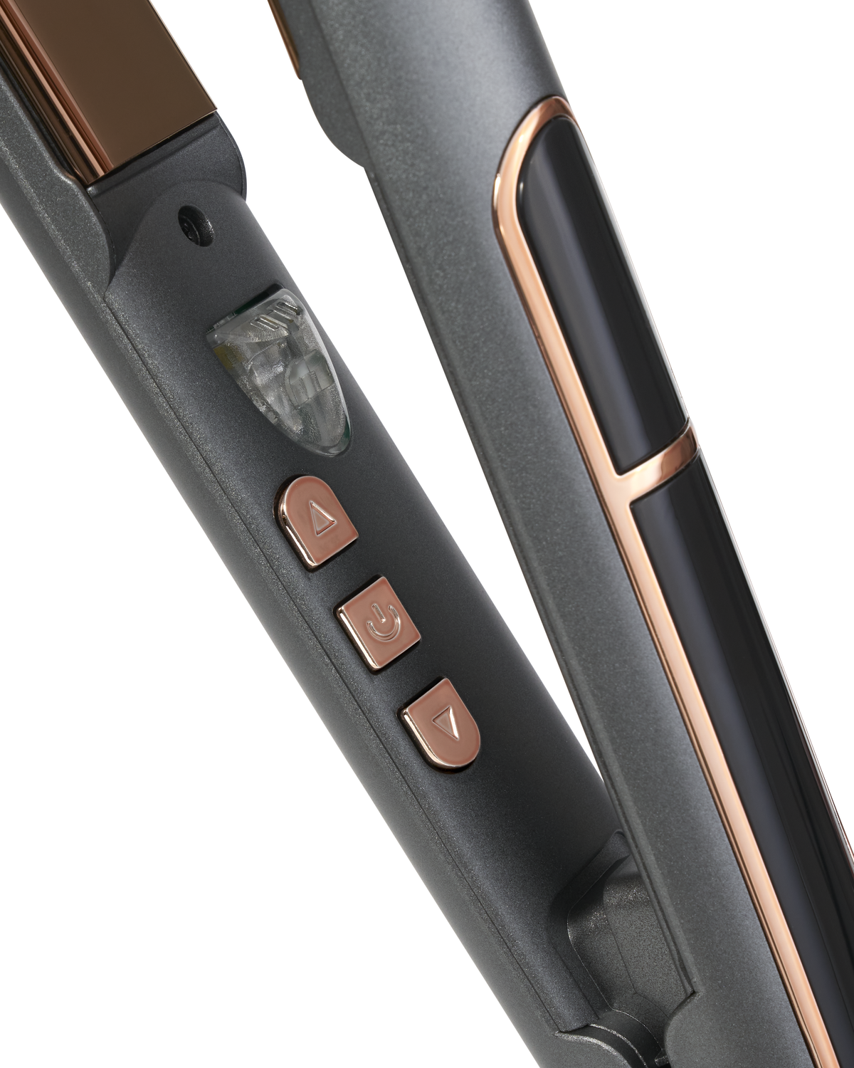 1" Graphite & Rose Gold Titanium Flat Iron